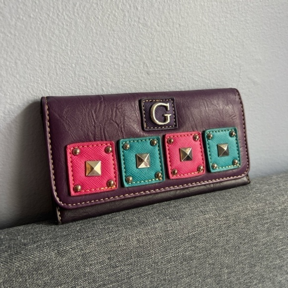 Guess Y2K Colorblock Wallet - Picture 2 of 7